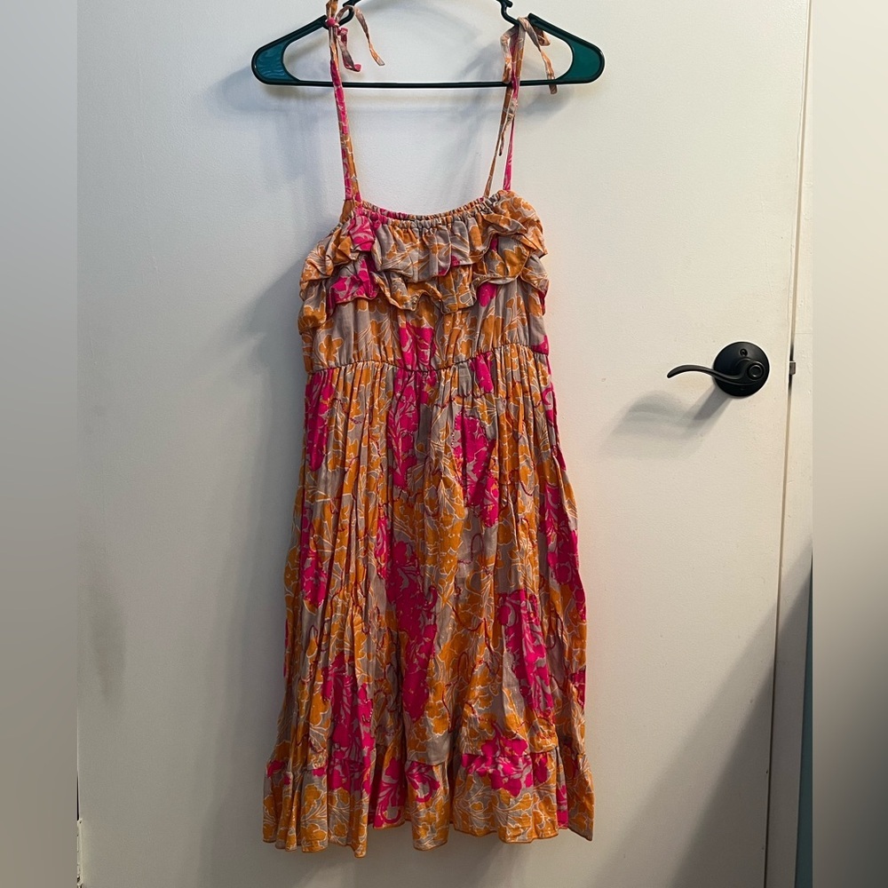 Raya sun Floral Ruffle Dress
